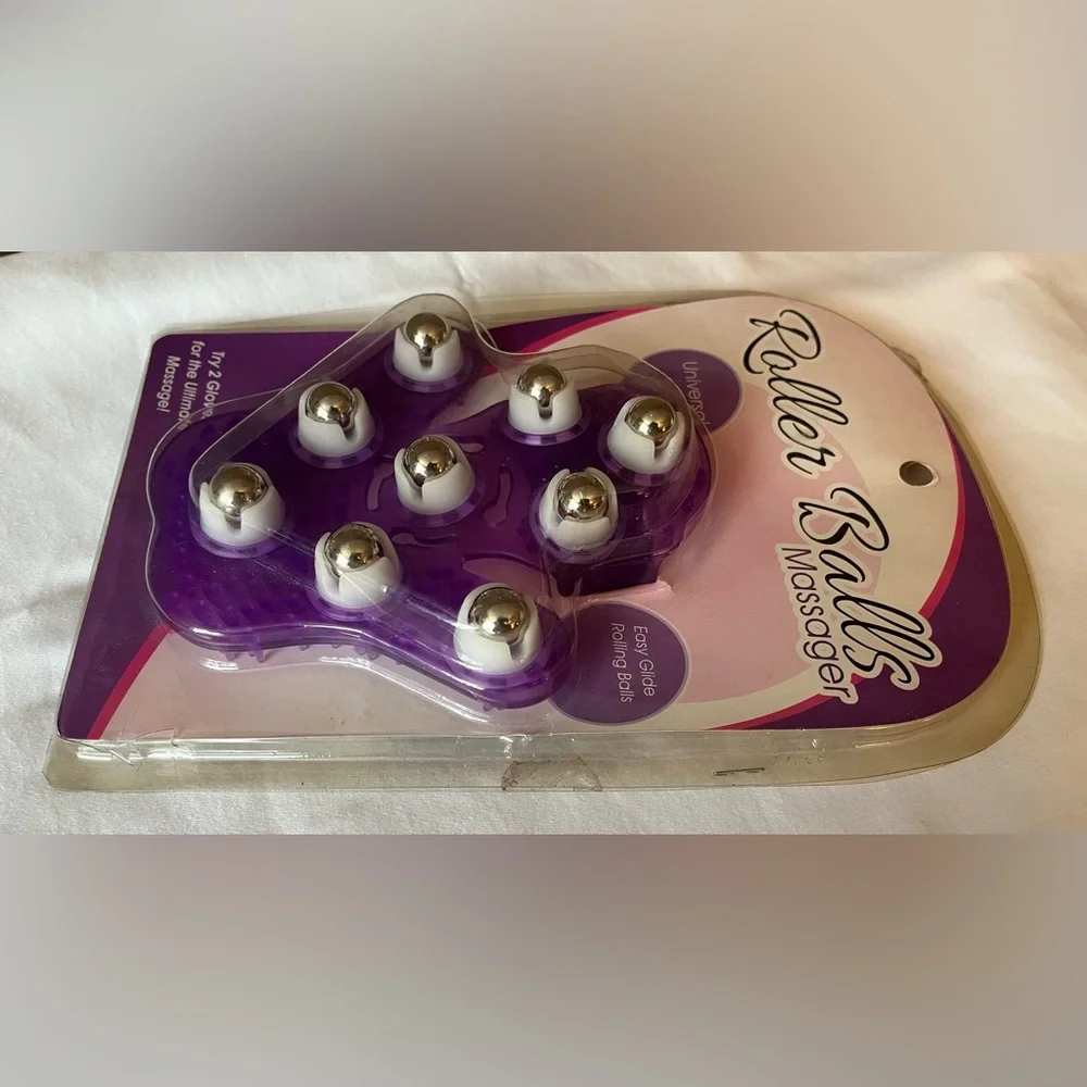 Roller Ball Massager Glove — Purple New with Tag